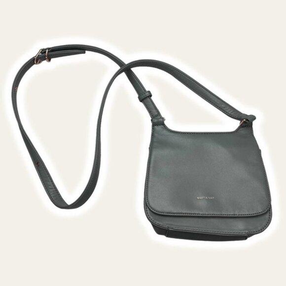 MATT & NATT Luna Mini Vegan Crossbody Bag Green - Picture 1 of 11